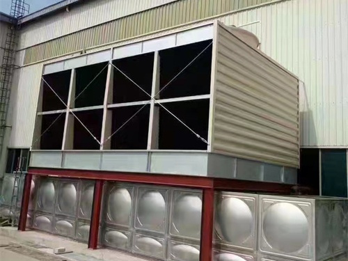 冷卻塔廠家簡析玻璃鋼冷卻塔底梁的安裝要求(高溫型